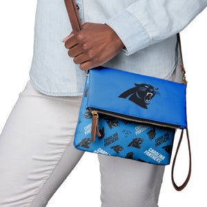Carolina Panthers NFL Printed Collection Foldover Tote Bag