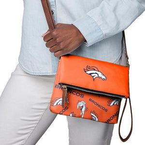 Denver Broncos NFL Printed Collection Foldover Tote Bag