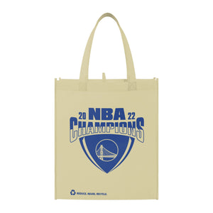 Golden State Warriors 2022 NBA Champions Printed Reusable Grocery Tote Bag