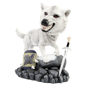 Game of Thrones™ Milwaukee Brewers MLB Direwolf Bobblehead