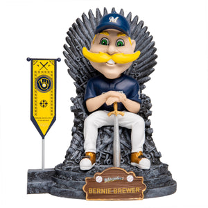 Game of Thrones™ Milwaukee Brewers MLB Bernie Brewer Mascot On The Throne Bobblehead