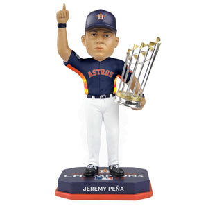Houston Astros MLB 2022 World Series Champions Jeremy Pena Navy Blue Uniform Bobblehead