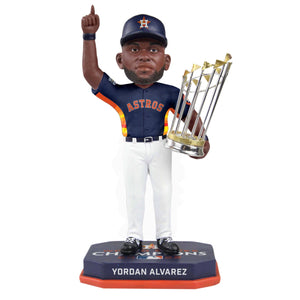Houston Astros MLB 2022 World Series Champions Yordan Alvarez Navy Blue Uniform Bobblehead