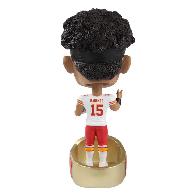 Patrick Mahomes (Kansas City Chiefs) Super Bowl LIV Ring Base CLARKtoys NFL  Exclusive Bobblehead #/360 (PRE-ORDER Ships November)