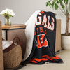 Cincinnati Bengals NFL Team Property Sherpa Plush Throw Blanket