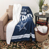 Dallas Cowboys NFL Team Property Sherpa Plush Throw Blanket