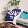 New York Giants NFL Team Property Sherpa Plush Throw Blanket