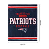 New England Patriots NFL Team Property Sherpa Plush Throw Blanket