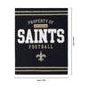 New Orleans Saints NFL Team Property Sherpa Plush Throw Blanket