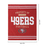 San Francisco 49ers NFL Team Property Sherpa Plush Throw Blanket