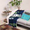 Seattle Seahawks NFL Team Property Sherpa Plush Throw Blanket