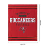 Tampa Bay Buccaneers NFL Team Property Sherpa Plush Throw Blanket