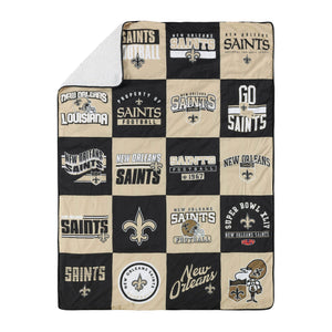 New Orleans Saints NFL Team Pride Patches Quilt