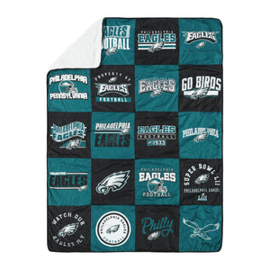 Philadelphia Eagles NFL Team Pride Patches Quilt