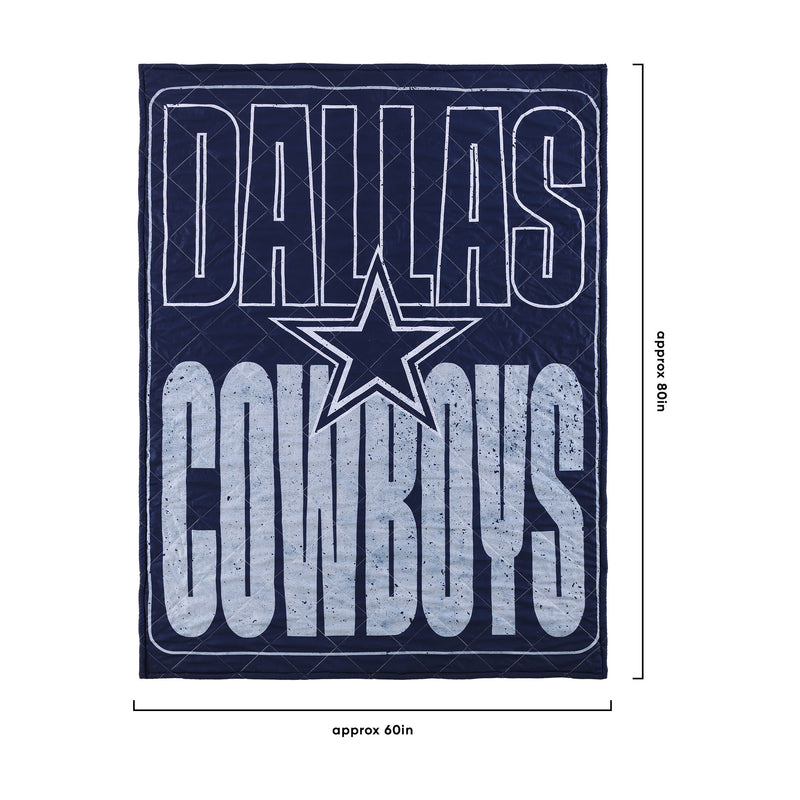 Dallas Cowboys Team Property Sherpa Plush Throw Blanket