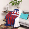 New York Giants NFL Big Game Sherpa Lined Throw Blanket