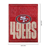 San Francisco 49ers NFL Big Game Sherpa Lined Throw Blanket