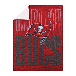 Tampa Bay Buccaneers NFL Big Game Sherpa Lined Throw Blanket