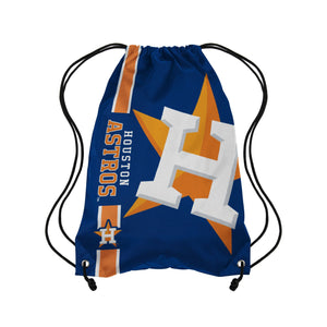 Houston Astros MLB Big Logo Drawstring Backpack
