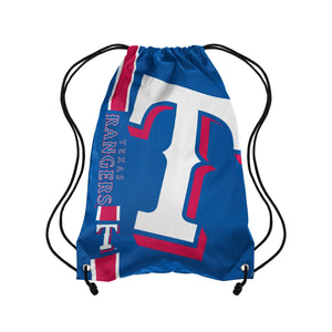 Texas Rangers MLB Big Logo Drawstring Backpack