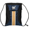 MLB Big Stripe Zipper Drawstring Backpack - Pick Your Team!