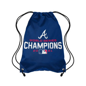 Atlanta Braves MLB 2021 World Series Champions Drawstring Backpack
