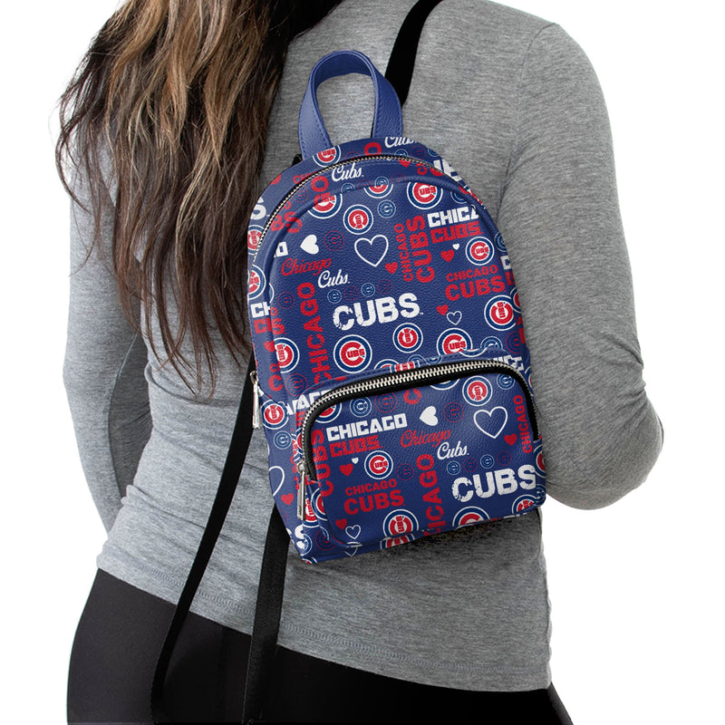 cubs mini backpack Chicago Cubs MLB Logo Love Mini Backpack