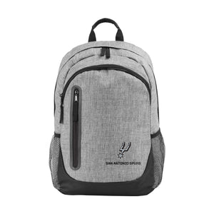 San Antonio Spurs NBA Heather Grey Bold Color Backpack