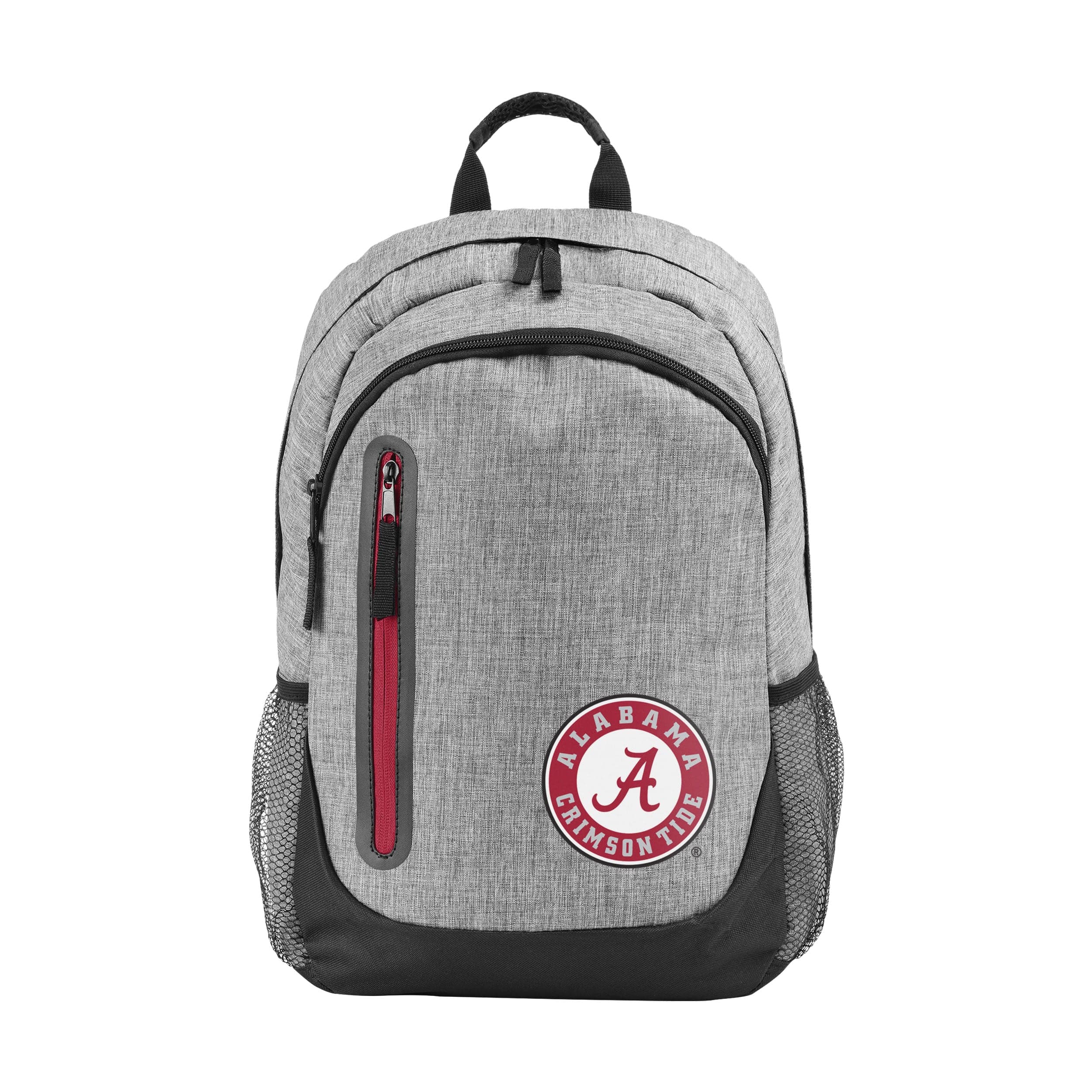 alabama crimson tide travel backpacks Carry On Weekender a front Alabama Crimson Tide NCAA Heather