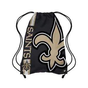 New Orleans Saints NFL Big Logo Drawstring Backpack