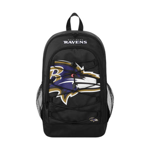 Baltimore Ravens NFL Big Logo Bungee Backpack