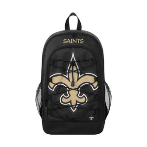 New Orleans Saints NFL Big Logo Bungee Backpack