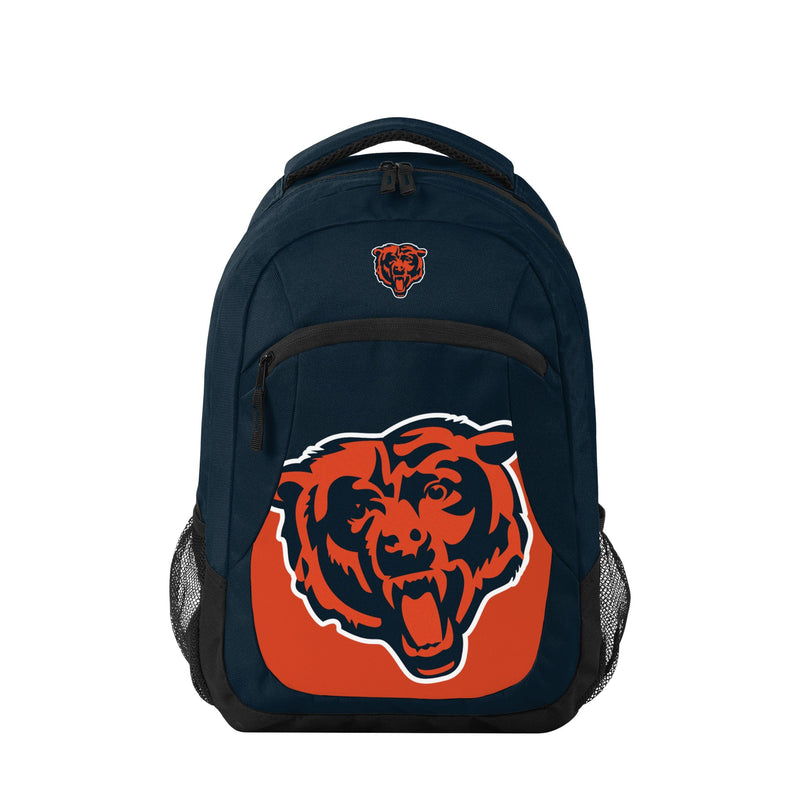 NFL Team Apparel Youth Chicago Bears Color Block Full-Zip