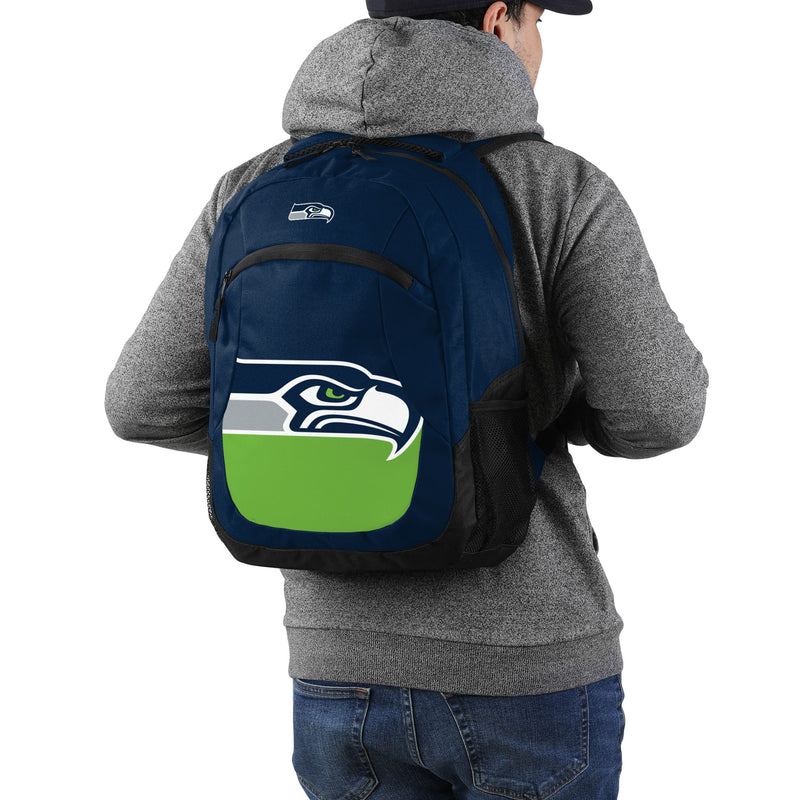 FOCO Seattle Seahawks Colorblock Santa Hat