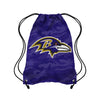 Baltimore Ravens NFL Big Logo Camo Drawstring Backpack