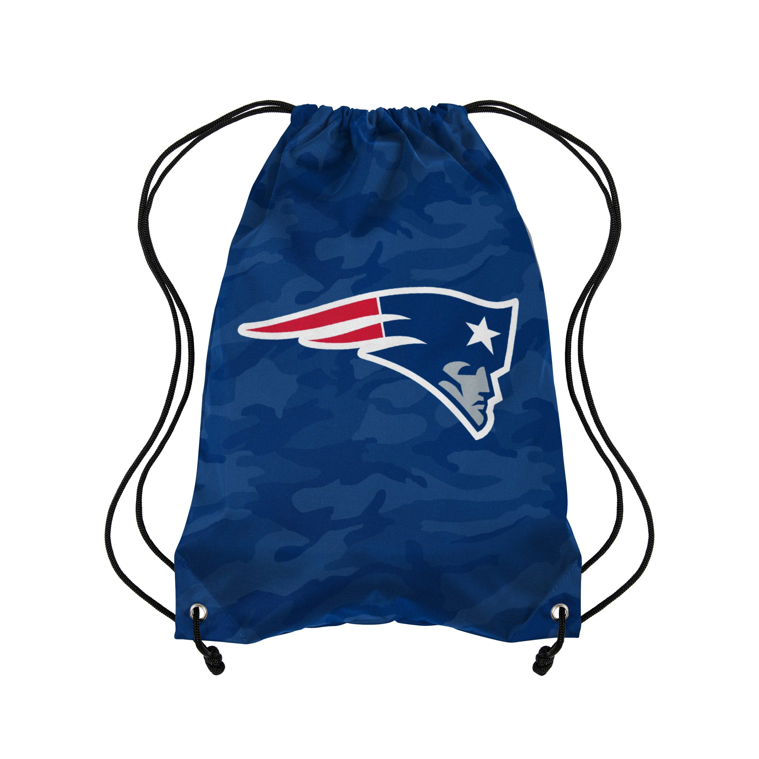 FOCO New England Patriots NFL Big Logo Camo Drawstring Backpack