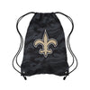 New Orleans Saints NFL Big Logo Camo Drawstring Backpack