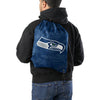 Seattle Seahawks NFL Big Logo Camo Drawstring Backpack