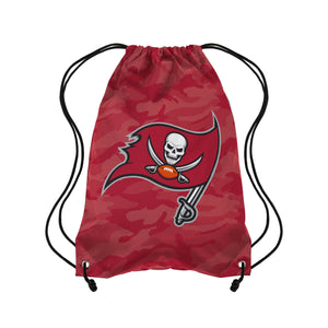 Tampa Bay Buccaneers NFL Big Logo Camo Drawstring Backpack