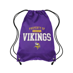 Minnesota Vikings NFL Property Of Drawstring Backpack