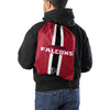 Atlanta Falcons NFL Team Stripe Wordmark Drawstring Backpack