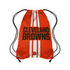 Cleveland Browns NFL Team Stripe Wordmark Drawstring Backpack