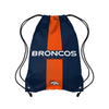 Denver Broncos NFL Team Stripe Wordmark Drawstring Backpack