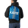 Detroit Lions NFL Team Stripe Wordmark Drawstring Backpack