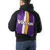 Minnesota Vikings NFL Team Stripe Wordmark Drawstring Backpack