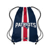 New England Patriots NFL Team Stripe Wordmark Drawstring Backpack