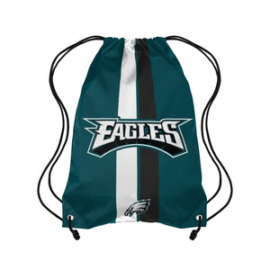 Philadelphia Eagles NFL Team Stripe Wordmark Drawstring Backpack