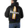 Pittsburgh Steelers NFL Team Stripe Wordmark Drawstring Backpack