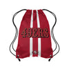 San Francisco 49ers NFL Team Stripe Wordmark Drawstring Backpack