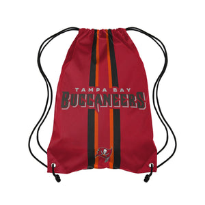 Tampa Bay Buccaneers NFL Team Stripe Wordmark Drawstring Backpack